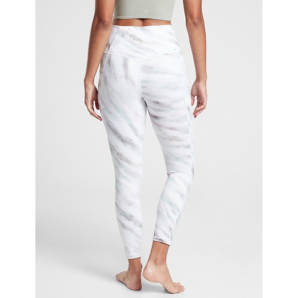 NEW Athleta Salutation Stash Pocket II 7/8 Tight Legging Space White NWT Sz XL